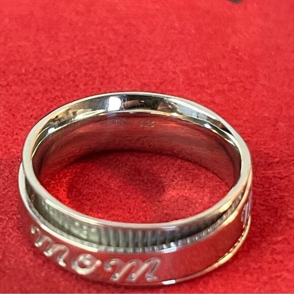 Sterling Silver Stress Relieving Anxiety Spinner Ring Mom Sz6, 4g - Picture 5 of 9